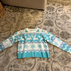 Blue and White Pea Coat with Classic Design